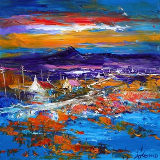 A Flooded South Uist Croftscape 16x16 A Flooded South Uist Croftscape 16x16